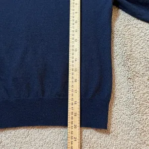 Peter Millar Navy Merino Wool Blend Hoodie Sweater‎ Size S thumbnail 4