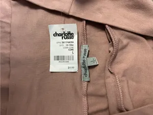 Charlotte Russe Mauve Fold-Over Waist Mini Skirt thumbnail 3