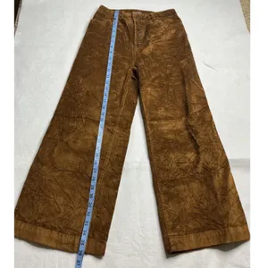 Time and Tru Womens Brown High Rise Wide Leg Corduroy Pants Size 2 Button Fly thumbnail 6