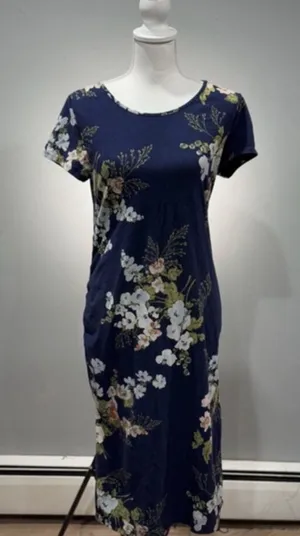 SALE! Navy Isabel Maternity Floral Dress Size M EUC thumbnail 1