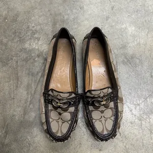Coach Fortunata Signature C Jacquard tan monogram Loafers thumbnail 3