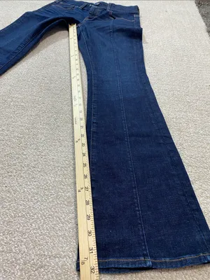 American Eagle Outfitters Dark Blue High-Rise Flare Jeans Size 4 thumbnail 10