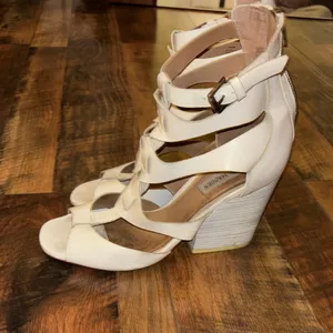 Steve madden White Strappy Heeled Sandals thumbnail 6