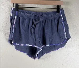 Y2K VS PINK Micro Mini Shorts Size Small Purple Loungewear Preppy Athleisure thumbnail 1