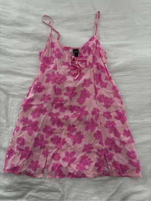 wild fable Pink Floral Mini Slip Dress thumbnail 1
