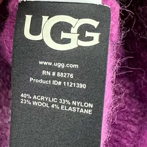 Ugg Alessa Soft Knit Sweater Womens XS Rosewood‎ Purple Stripe Wool Blend Cozy thumbnail 12