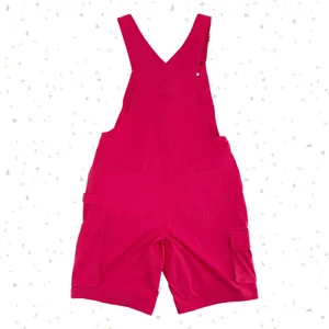 Duluth Trading Hot Pink Shortalls Heirloom Gardening Overall Work Shorts Size S thumbnail 3