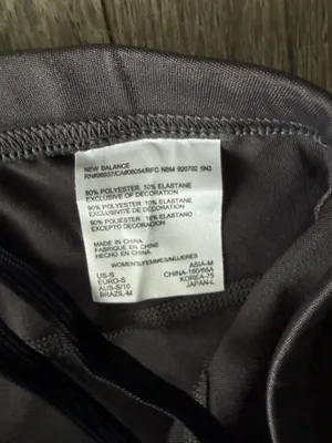 New Balance Charcoal Grey Cropped Leggings thumbnail 6