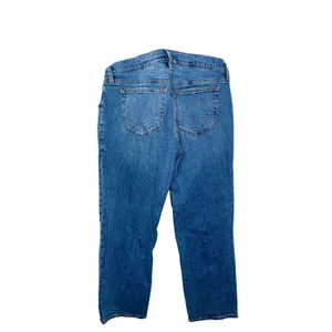 Abercrombie & Fitch Ankle Straight Maternity Blue Denim Distressed Jeans Sz 27 4 thumbnail 2