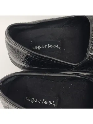 Sugar Foot Slip On Mules And Clog Patent Leather Black Size 6.5 thumbnail 5