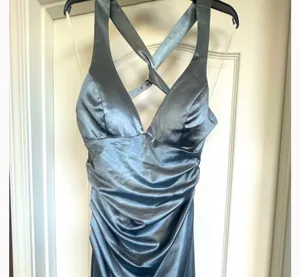 B. Darlin Silver Backless Strap Maxi Dress thumbnail 2