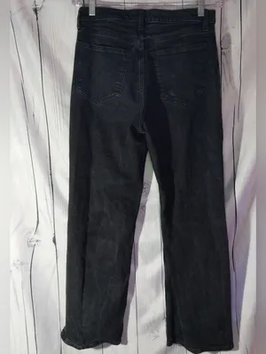 Abercrombie Washed Black 90's Relaxed Fit High-Rise Minimalist Jeans thumbnail 2