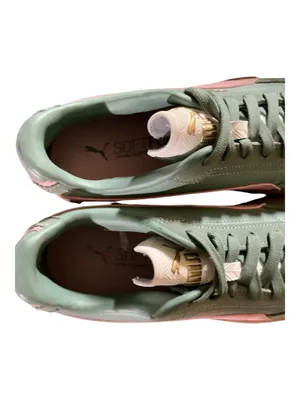 NWOT PUMA Club II Era Women's Sneakers in Green/Pink/Gum – Size 9j thumbnail 6