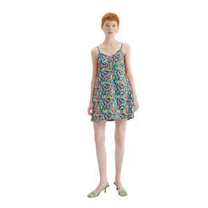 Compania Fantastica Cotton Poplin Swimming With The Fish Sleeveless Dress Large thumbnail 2