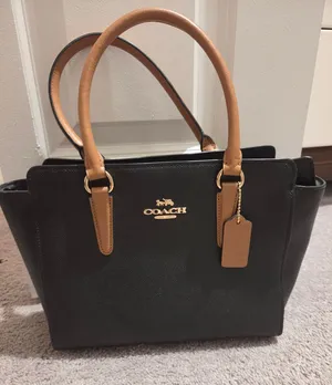 Coach Black Satchel Crossbody Leather thumbnail 1