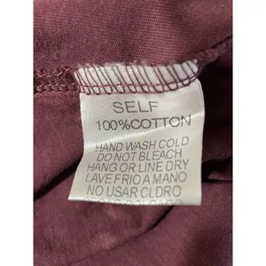 Easel Size Large Mineral Wash Dark Mauve Tunic Lace Yoke Back Button Detail NEW thumbnail 6