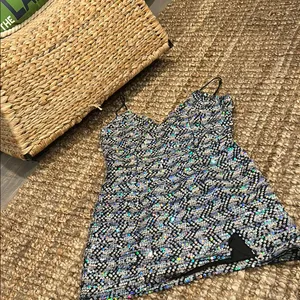 Superdown Revolve Sparkling Sequin Mini Dress Size Small thumbnail 2