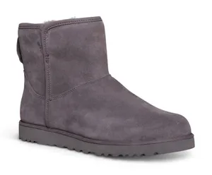 Ugg Cory II Suede Short Ankle Boots 5 Charcoal Gray Minimal Classic Mini Fall thumbnail 1