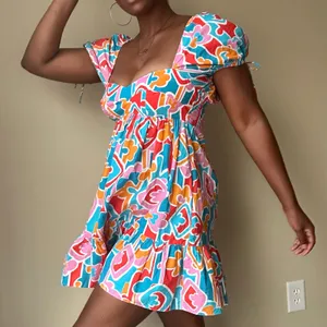 Amanda Uprichard Sicily Multicolor Mini Dress Size Small thumbnail 3