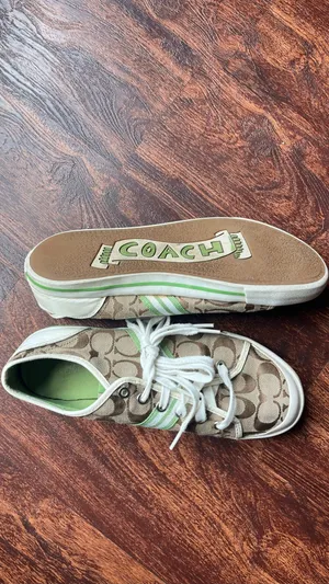 Vintage Coach Green Signature C Jacquard Polly Sneakers Sz 10 Y2K⁠ thumbnail 5