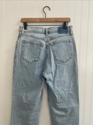 ABERCROMBIE & FITCH 90s Straight Ultra High Rise Crossover Waist Jeans Size 8/29 thumbnail 7