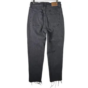 Madewell Perfect Vintage Straight Jeans Womens Black‎ High Rise Ankle 26 thumbnail 2