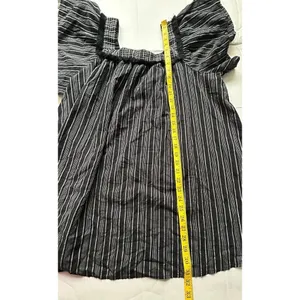 Isabel Maternity Women’s Black Striped Boho Fringed Tunic Top thumbnail 8