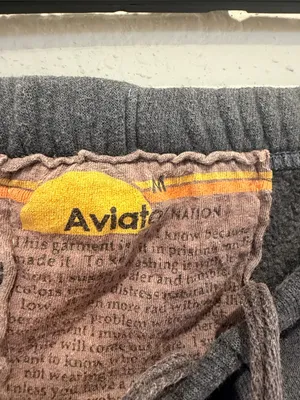 Aviator Nation Bolt Sweatpants in Rainbow Pink Size M thumbnail 3