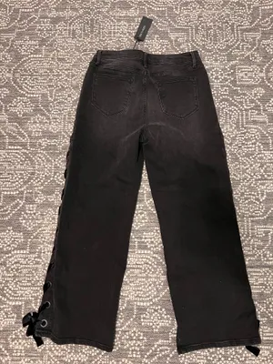 Driftwood Black Denim Jeans Lace Ribbon thumbnail 3