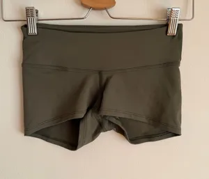 NOBULL Low Rise Booty Shorts 2” Army Olive Green Made in USA Extra Small XS thumbnail 1