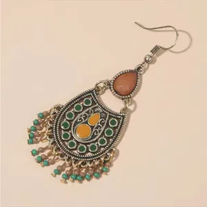 Bohemian Beaded Gypsy Tassel Drop‎ Earrings thumbnail 8