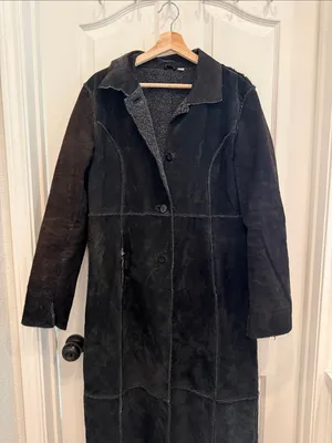 Vintage D’ Carlo y2k vintage suede leather duster coat gothic thumbnail 8