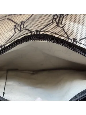 Vintage Ralph Lauren Jacquard Open Tote in Black/Silver Logo Embroidered thumbnail 7