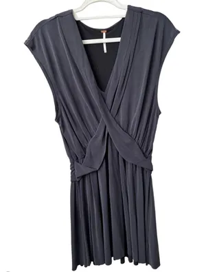 Small Grey V-Neck Dress thumbnail 1