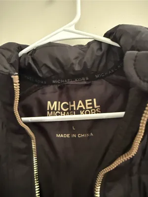 Michael Kors Black Quilted Puffer Jacket thumbnail 4