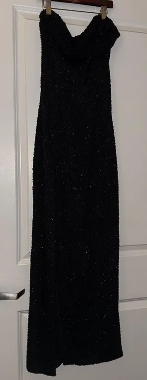 Oh Polly Dress Black Embellished thumbnail 2