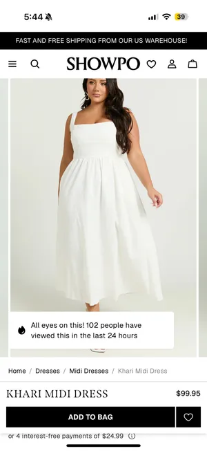 Showpo NWT KHARI MIDI DRESS Size 10 thumbnail 4