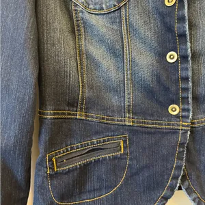 Vintage Gitano Dark Wash Distressed Jean‎ Jacket size small thumbnail 2