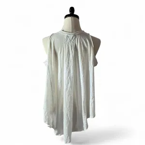 Free‎ People White Lightweight High Neck Tank Tunic Top Womens Oversized Sheer thumbnail 2