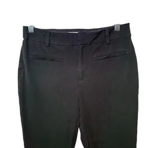 Maeve by Anthropologie Black Cropped Kick Flare Classic‎ Chic Smart Pants Size 4 thumbnail 4