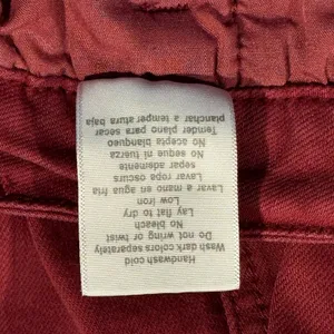 Judy Blue Jeans High Rise Straight Wide Leg Front Seam Minimalist Burgundy 13/31 thumbnail 5