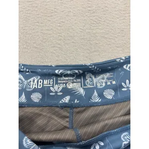 IAB‎ MFG Athletic Shorts 10 L Blue Butterfly No Ride Compression Workout Yoga thumbnail 4