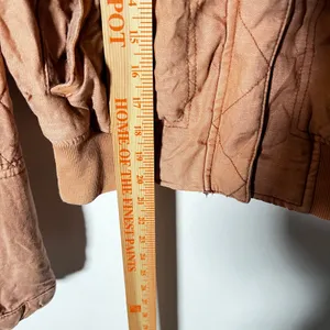 Anthropologie Hei Hei Quilted Bomber Jacket Medium Terracotta Linen Boho thumbnail 5