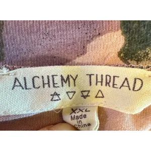Alchemy Thread Raglan Sleeve‎ Pink Camo Print XXL Made in China thumbnail 2