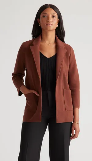 Quince - 100% Organic Cotton Knit Blazer thumbnail 1