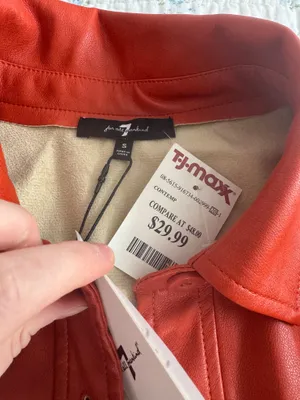 Long Sleeve Leather Button Down  thumbnail 4