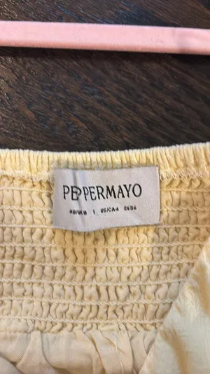 Butter yellow Peppermayo tube top thumbnail 2