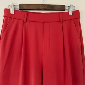 Halara Wide Leg High Rise Orange Red Pull‎ On Pants Comfy Stretch Pant Workwear thumbnail 2
