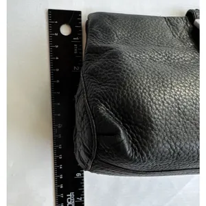 Vintage COLE HAAN Bag Black Pebbled Leather Soft Pebbled Leather Clutch thumbnail 5