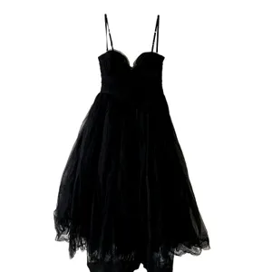 Oh Polly Cindy Tulle Corset Midmaxi Dress Black Size 8 New thumbnail 3